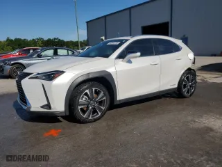 2021 Lexus UX with VIN JTHP9JBH5M2041312, listed as a Copart auction lot 50294735 with 7,910 mi miles and Salvage Title. Bid and sale history available at carsss.com. Image 1.