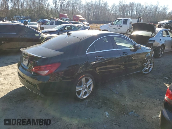 2018 Mercedes-Benz CLA with VIN WDDSJ4GB9JN585739, listed as a Copart auction lot 73040782 with 75,266 mi miles. Bid and sale history available at carsss.com. Image 3.