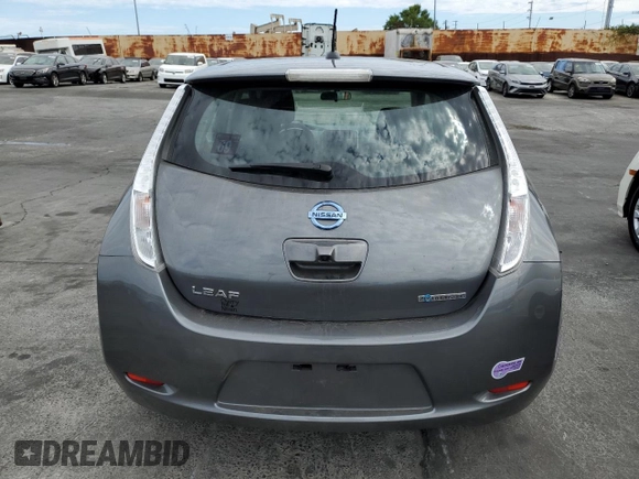 2017 Nissan LEAF SL with VIN 1N4BZ0CPXHC310325, listed as a Copart auction lot 63435333 with 37,787 mi miles. Bid and sale history available at carsss.com. Image 6.
