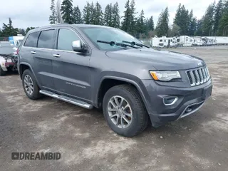 2014 Jeep Grand Cherokee Overland with VIN 1C4RJFCM7EC427204, listed as a IAAI auction lot 41934698 with 147,131 mi miles. Bid and sale history available at carsss.com. Image 1.