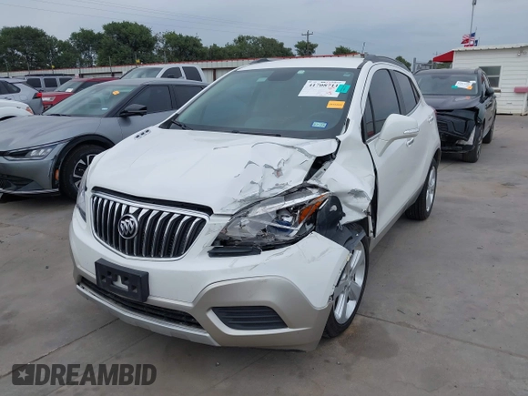 2016 Buick Encore with VIN KL4CJASB0GB658389, listed as a IAAI auction lot 41708711 with 62,001 mi miles and . Bid and sale history available at DreamBid. Image 18.