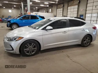 2018 Hyundai Elantra SEL z VIN 5NPD84LF0JH326936, wystawiony jako Copart lot #56755605 z przebiegiem 96 148 mil mil oraz Szkoda całkowita • Salvage title. Historia ofert i sprzedaży dostępna na DreamBid. Obrazek 1.