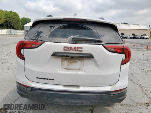 2020 GMC Terrain SLE with VIN 3GKALMEV9LL273196, listed as a Copart auction lot 57219035 with 128,763 mi miles and Salvage title. Bid and sale history available at DreamBid. Image 6.