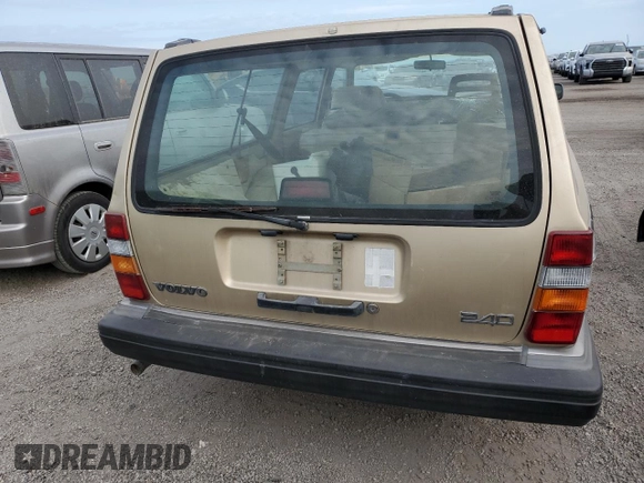 1993 Volvo 240 with VIN YV1AW8808P1945301, listed as a Copart auction lot 76269044 with 121,083 mi miles and Non repairable. Bid and sale history available at DreamBid. Image 6.