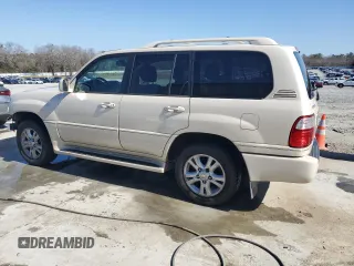 2004 Lexus LX 470 z VIN JTJHT00W743547721, wystawiony jako Copart lot #43739705 z przebiegiem 231 378 mil mil oraz Szkoda całkowita • Salvage title. Historia ofert i sprzedaży dostępna na DreamBid. Obrazek 2.
