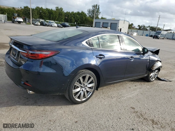 2021 Mazda Mazda6 Signature with VIN JM1GL1XY7M1604474, listed as a Copart auction lot 39327544 with 6,252 mi miles. Bid and sale history available at carsss.com. Image 3.