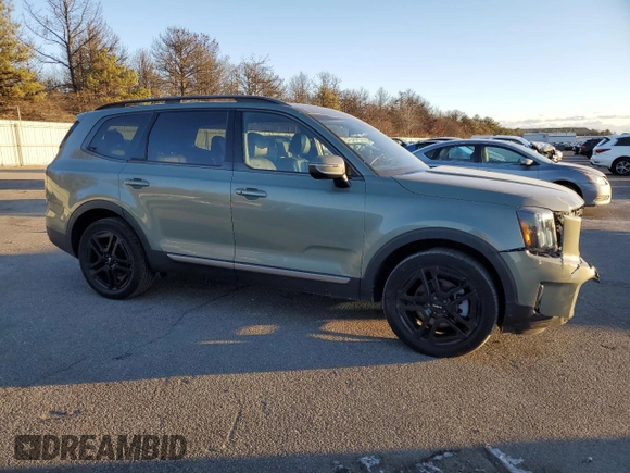 2023 Kia Telluride EX X-Line z VIN 5XYP3DGCXPG360992, wystawiony jako Copart lot #86904934 z przebiegiem 15 947 mil mil oraz Szkoda całkowita • Salvage title. Historia ofert i sprzedaży dostępna na DreamBid. Obrazek 4.