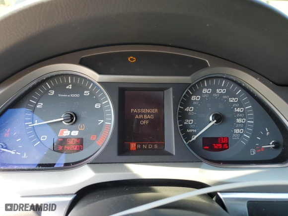 2008 Audi S6 with VIN WAUDN74F18N009179, listed as a Copart auction lot 54632115 with 72,915 mi miles and Clean Title. Bid and sale history available at carsss.com. Image 9.