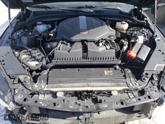2021 Cadillac CT5 V-Series with VIN 1G6DV5RW5M0147060, listed as a Copart auction lot 45525665 with 26,846 mi miles and Salvage title. Bid and sale history available at DreamBid. Image 11.