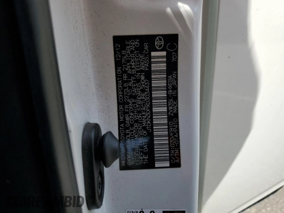 2013 Toyota Prius with VIN JTDKN3DPXD3034437, listed as a Copart auction lot 62784925 with 147,022 mi miles and Salvage title. Bid and sale history available at DreamBid. Image 12.