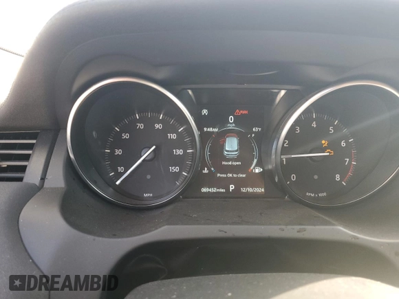 2019 Land Rover Range Rover Evoque SE with VIN SALVP2RX7KH347318, listed as a Copart auction lot 83354844 with 69,452 mi miles and Salvage Title. Bid and sale history available at carsss.com. Image 9.