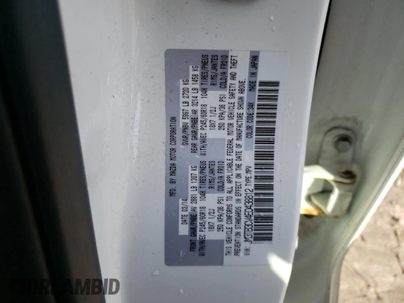 2014 Mazda CX-9 Touring with VIN JM3TB3CV4E0438812, listed as a Copart auction lot 50329845 with 266,731 mi miles and Clean Title. Bid and sale history available at carsss.com. Image 13.