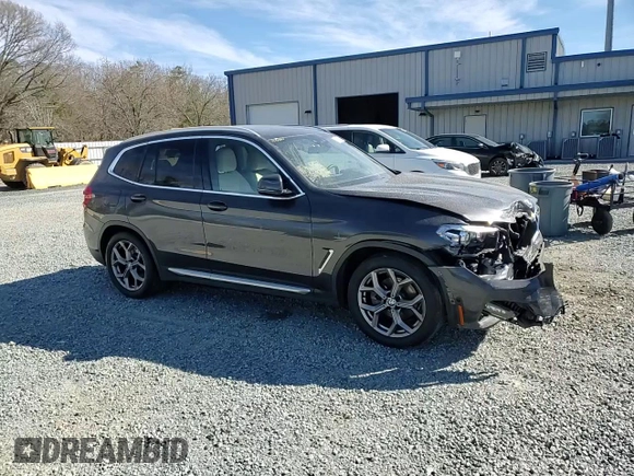 2021 BMW X3 sDrive30i with VIN 5UXTY3C06M9E65890, listed as a Copart auction lot 47286865 with 68,213 mi miles and Salvage Title. Bid and sale history available at carsss.com. Image 10.