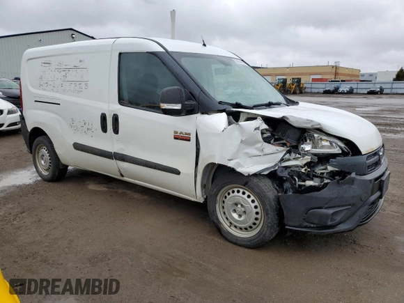 2015 Ram ProMaster City Cargo with VIN ZFBERFCT7F6A09438, listed as a Copart auction lot 52624485 with 327,533 mi miles and Salvage Title. Bid and sale history available at DreamBid. Image 4.