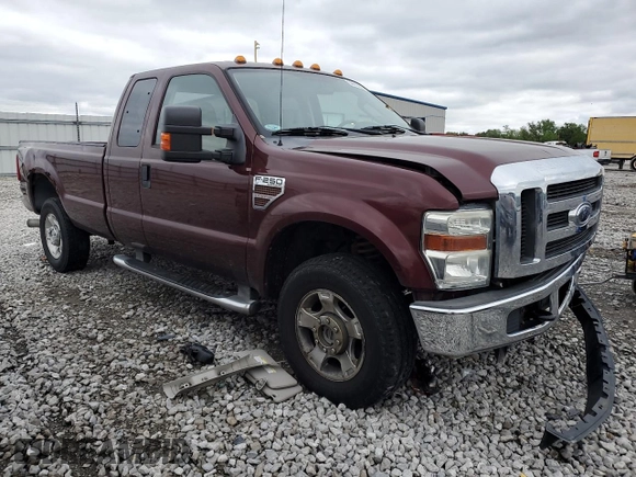 2010 Ford F-250 XL with VIN 1FTSX2BR9AEB14580, listed as a Copart auction lot 54435665 with 161,252 mi miles and Salvage title. Bid and sale history available at DreamBid. Image 4.
