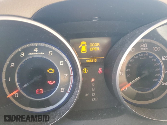 2008 Acura MDX with VIN 2HNYD28248H550604, listed as a Copart auction lot 49809955 with 244,213 mi miles and Salvage Title. Bid and sale history available at DreamBid. Image 9.