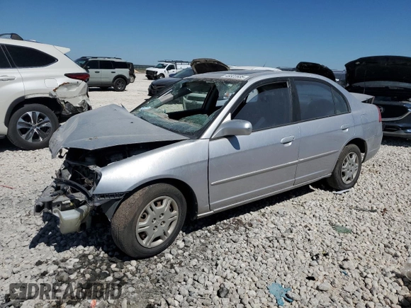 2001 Honda Civic EX with VIN 1HGES26771L030629, listed as a Copart auction lot 48322835 with Not Provided miles and Salvage Title. Bid and sale history available at DreamBid. Image 1.