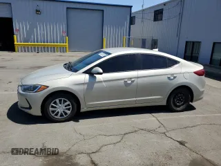 2017 Hyundai Elantra SE with VIN KMHD74LF6HU111673, listed as a Copart auction lot 59202635 with 129,410 mi miles and Salvage title. Bid and sale history available at DreamBid. Image 1.