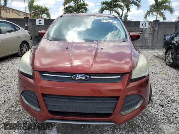 2014 Ford Escape SE with VIN 1FMCU0GX9EUD77491, listed as a Copart auction lot 51484745 with 90,511 mi miles and Clean Title. Bid and sale history available at DreamBid. Image 5.