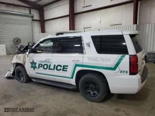 2017 Chevrolet Tahoe Commercial with VIN 1GNLCDECXHR150484, listed as a Copart auction lot 43262125 with 0 mi miles and Salvage Title. Bid and sale history available at carsss.com. Image 2.