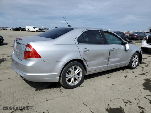 2012 Ford Fusion SE with VIN 3FAHP0HA9CR401195, listed as a Copart auction lot 50267445 with 157,457 mi miles and Salvage Title. Bid and sale history available at carsss.com. Image 3.