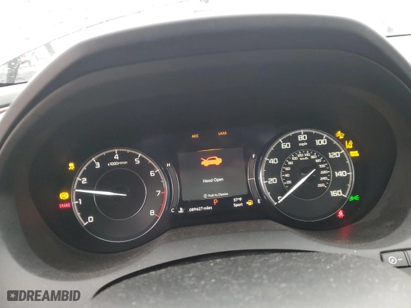 2020 Acura RDX w/Advance Pkg with VIN 5J8TC2H72LL029893, listed as a Copart auction lot 47185635 with 89,627 mi miles and Salvage Title. Bid and sale history available at carsss.com. Image 9.