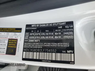 2020 Mercedes-Benz GLC 300 с VIN WDC0G8DB2LF754552, выставлен на аукционе Copart как лот 50668815 с пробегом 41 966 миль миль и Списание • Salvage title. История ставок и продаж доступна на DreamBid. Изображение 13.