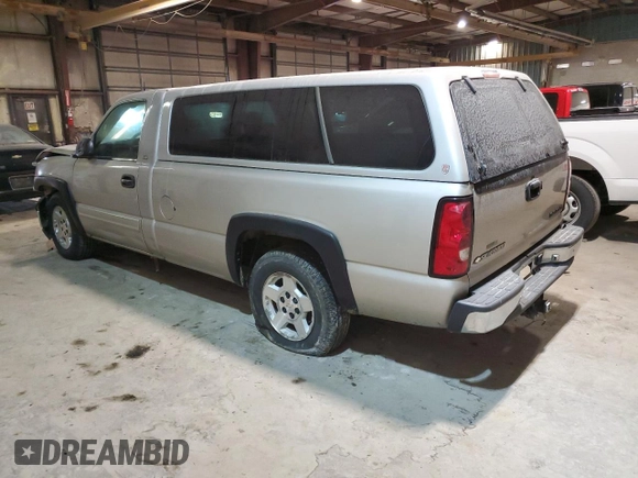 2005 Chevrolet Silverado 1500 Work Truck with VIN 1GCEC14Z45Z225343, listed as a Copart auction lot 41591285 with 260,466 mi miles and Salvage Title. Bid and sale history available at carsss.com. Image 2.