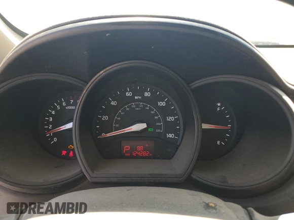 2013 Kia Rio LX with VIN KNADM5A3XD6295085, listed as a Copart auction lot 71874544 with 124,282 mi miles and Clean Title. Bid and sale history available at carsss.com. Image 9.