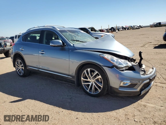 2017 Infiniti QX50 with VIN JN1BJ0RP5HM388615, listed as a Copart auction lot 67969164 with 49,611 mi miles and Salvage Title. Bid and sale history available at carsss.com. Image 4.