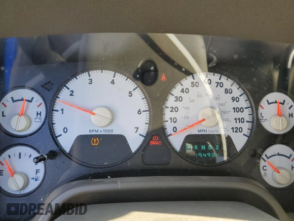 2008 Dodge 1500 SLT with VIN 1D7HU18278J144675, listed as a Copart auction lot 47537965 with 194,984 mi miles and Non Repairable. Bid and sale history available at carsss.com. Image 9.