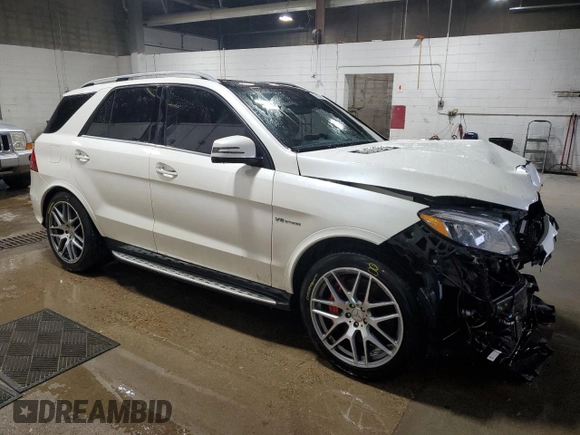 2017 Mercedes-Benz GLE 63 S AMG with VIN 4JGDA7FB0HA891389, listed as a Copart auction lot 86385514 with Not provided miles and Salvage title. Bid and sale history available at DreamBid. Image 4.