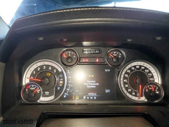 2018 Ram 2500 Laramie with VIN 3C6UR5FL4JG209039, listed as a Copart auction lot 88702485 with 136,726 mi miles and Salvage Title. Bid and sale history available at carsss.com. Image 9.