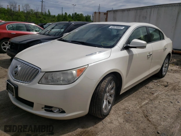 2011 Buick LaCrosse CXL with VIN 1G4GC5GD1BF362913, listed as a Copart auction lot 52323084 with 124,397 mi miles and Non Repairable. Bid and sale history available at DreamBid. Image 2.