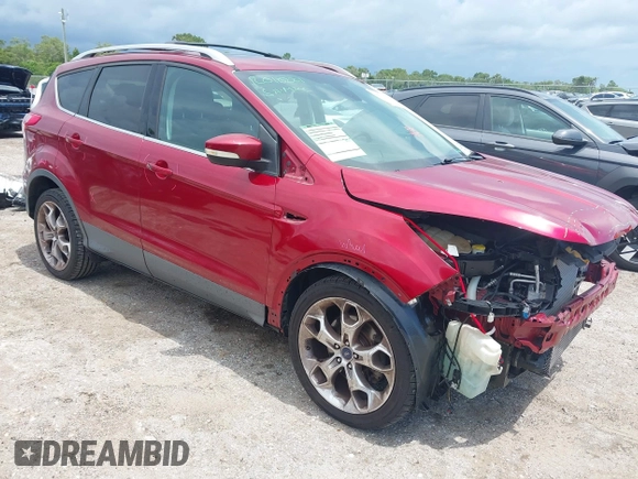 2013 Ford Escape Titanium with VIN 1FMCU0J96DUC67636, listed as a IAAI auction lot 42539425 with 120,593 mi miles and . Bid and sale history available at DreamBid. Image 1.