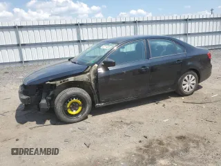 2014 Volkswagen Jetta S with VIN 3VW2K7AJ6EM368655, listed as a Copart auction lot 62711435 with 150,355 mi miles and Salvage title. Bid and sale history available at DreamBid. Image 1.
