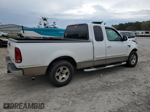 2002 Ford F-150 XL with VIN 1FTRX17WX2KC49979, listed as a Copart auction lot 50528355 with 0 mi miles and Salvage Title. Bid and sale history available at carsss.com. Image 3.