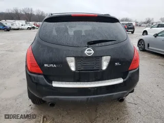 2006 Nissan Murano SL with VIN JN8AZ08W56W545849, listed as a Copart auction lot 43561595 with 0 mi miles and Salvage Title. Bid and sale history available at carsss.com. Image 6.