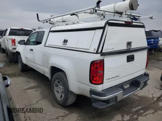 2021 Chevrolet Colorado 2WD Work Truck with VIN 1GCHSBEA0M1118740, listed as a Copart auction lot 84727024 with 125,233 mi miles and Salvage Title. Bid and sale history available at carsss.com. Image 2.
