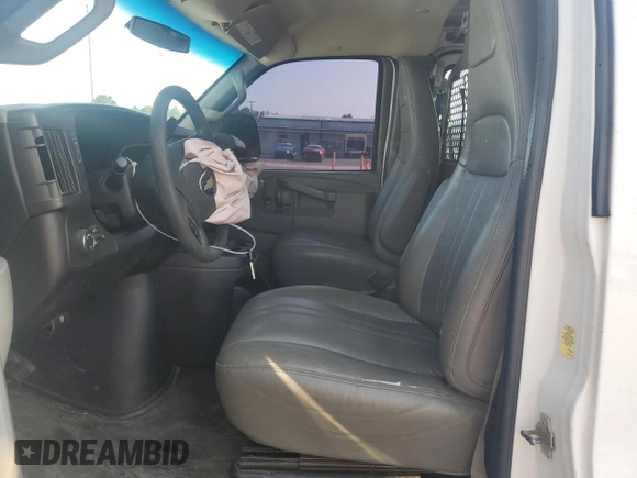 2017 Chevrolet Express Cargo with VIN 1GCWGAFF9H1179782, listed as a Copart auction lot 62114635 with 144,530 mi miles and Salvage title. Bid and sale history available at DreamBid. Image 7.