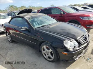 2005 Mercedes-Benz CLK 500 with VIN WDBTK75J45F134515, listed as a Copart auction lot 75918994 with Not Provided miles and Non Repairable. Bid and sale history available at DreamBid. Image 4.