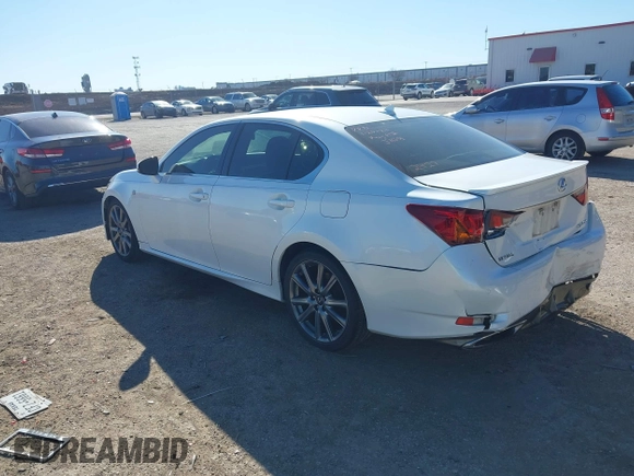 2013 Lexus GS 350 with VIN JTHBE1BL3D5022427, listed as a IAAI auction lot 41417506 with 128,075 mi miles and . Bid and sale history available at carsss.com. Image 3.