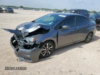 2021 Nissan Versa SV with VIN 3N1CN8EV0ML854273, listed as a Copart auction lot 63166075 with 76,205 mi miles and Salvage title. Bid and sale history available at DreamBid. Image 1.