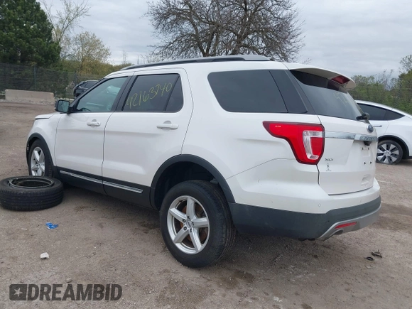 2017 Ford Explorer XLT with VIN 1FM5K8D81HGD96887, listed as a IAAI auction lot 42163740 with 91,413 mi miles and . Bid and sale history available at DreamBid. Image 3.
