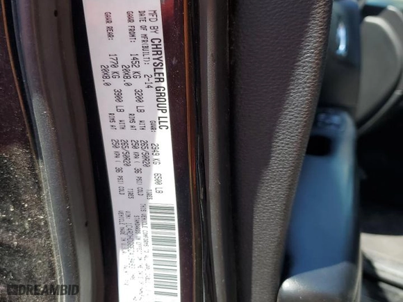 2014 Dodge Durango Limited with VIN 1C4RDHDG6EC419493, listed as a Copart auction lot 52909705 with 193,822 mi miles and Clean Title. Bid and sale history available at carsss.com. Image 13.