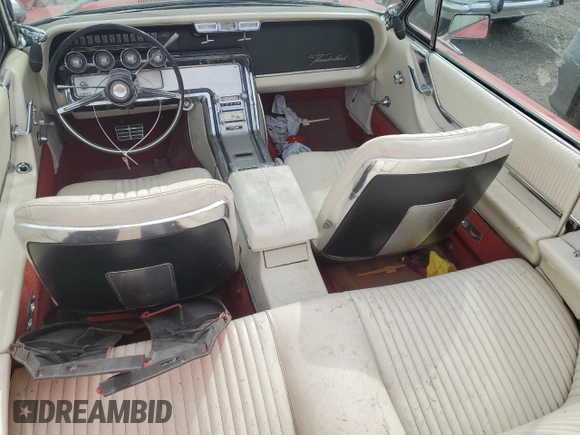 1964 Ford Thunderbird with VIN 4AY85Z103227, listed as a Copart auction lot 74697154 with 87,726 mi miles and Salvage Title. Bid and sale history available at DreamBid. Image 8.