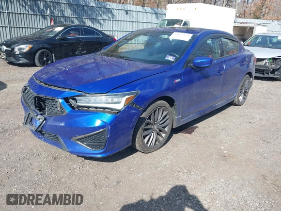 2019 Acura ILX w/Premium/A-Spec Pkg with VIN 19UDE2F87KA003908, listed as a IAAI auction lot 41673179 with 72,505 mi miles. Bid and sale history available at carsss.com. Image 17.