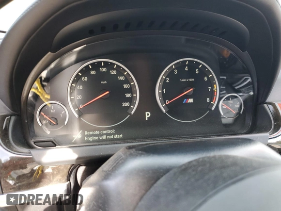 2015 BMW M6 with VIN WBSLZ9C59FD651474, listed as a Copart auction lot 60882454 with Not provided miles and Salvage title. Bid and sale history available at DreamBid. Image 9.