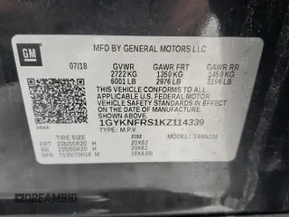 2019 Cadillac XT5 Premium Luxury AWD z VIN 1GYKNFRS1KZ114339, wystawiony jako Copart lot #44032245 z przebiegiem 77 484 mil mil oraz Czysty tytuł • Clean title. Historia ofert i sprzedaży dostępna na DreamBid. Obrazek 13.