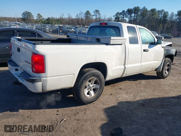2009 Dodge Dakota ST with VIN 1D7HE22K69S726080, listed as a IAAI auction lot 41348469 with 203,529 mi miles and . Bid and sale history available at DreamBid. Image 8.